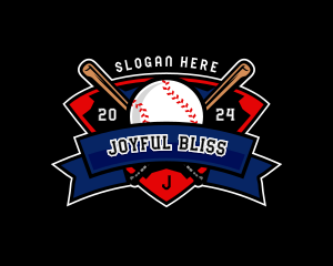 Baseball League Competition logo design