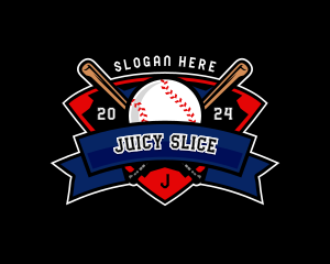 Baseball League Competition logo design