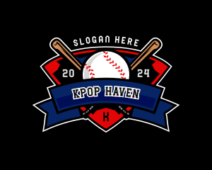 Baseball League Competition logo design