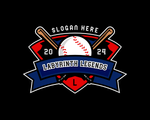 Baseball League Competition logo design