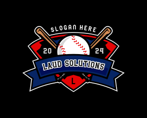 Baseball League Competition logo design