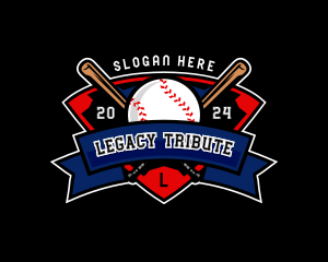 Baseball League Competition logo design