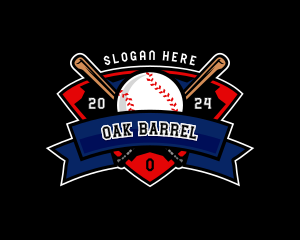 Baseball League Competition logo design