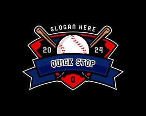 Baseball League Competition logo design