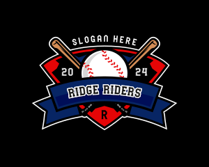 Baseball League Competition logo design