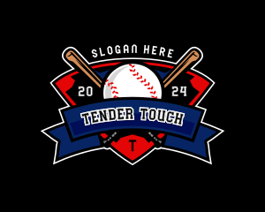 Baseball League Competition logo design