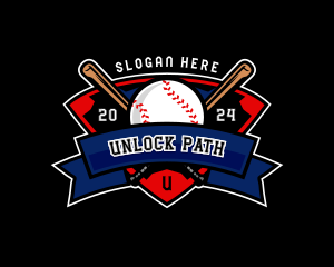 Baseball League Competition logo design