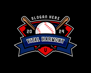 Baseball League Competition logo design