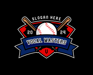 Baseball League Competition logo design