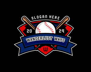 Baseball League Competition logo design