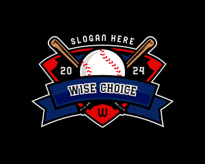 Baseball League Competition logo design