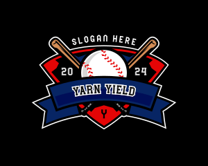 Baseball League Competition logo design