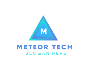 Triangular Tech Business logo design