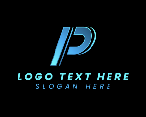 Cyber Team Brand Letter P logo