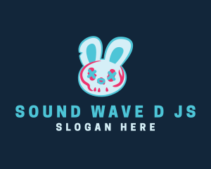 Glitch Bunny Rabbit logo design