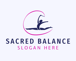 Ribbon Rhythmic Gymnastics logo design