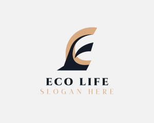 Logistics Shipping Letter E logo design