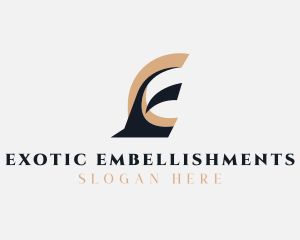 Logistics Shipping Letter E logo design