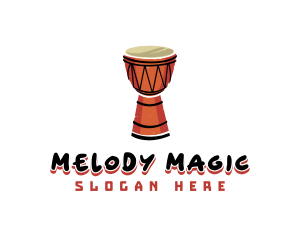 Djembe Musical Instrument logo design