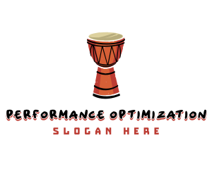 Djembe Musical Instrument logo design