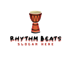 Djembe Musical Instrument logo design