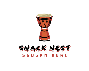 Djembe Musical Instrument logo design