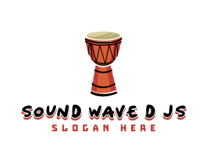 Djembe Musical Instrument logo design