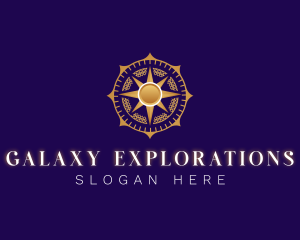 Elegant Compass Navigation logo design