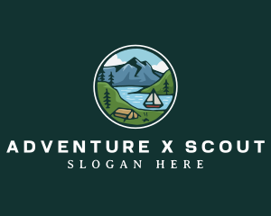 River Mountain Explorer logo design