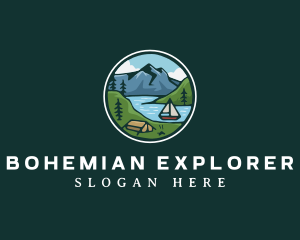 River Mountain Explorer logo design