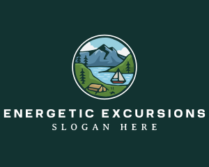 River Mountain Explorer logo design