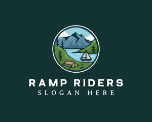 River Mountain Explorer logo design