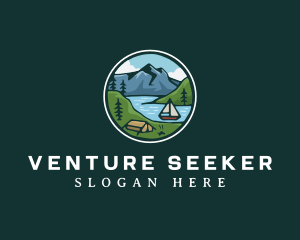 River Mountain Explorer logo design