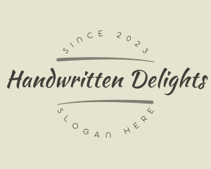 Cool Handwritten Business logo design