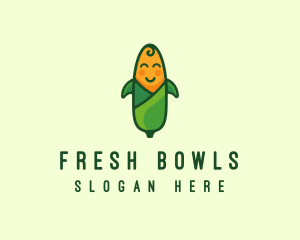 Baby Vegetarian Corn logo design