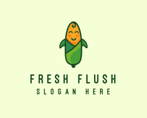 Baby Vegetarian Corn logo design