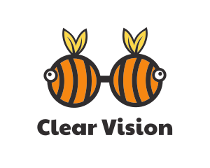 Bumble Bee Glasses logo design