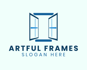 Home Window Frame logo design