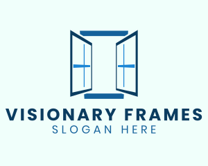 Home Window Frame logo design