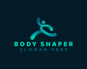 Athlete Fitness Running logo design