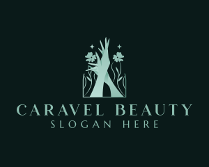 Hands Natural Beauty Cosmetics logo design