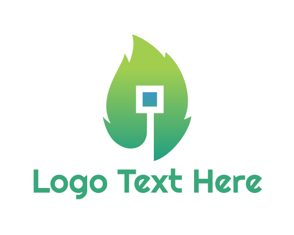 Green Leaf logo example 2