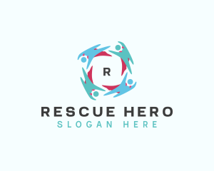 Group Super Hero Community logo design