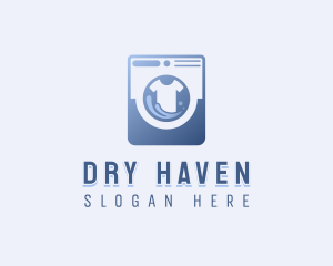 Laundry Shirt Washing logo design