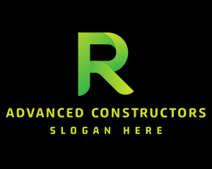 Green Letter R logo design