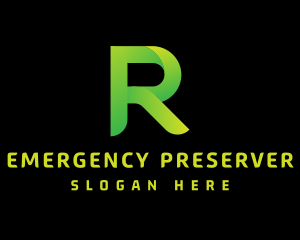 Green Letter R logo design