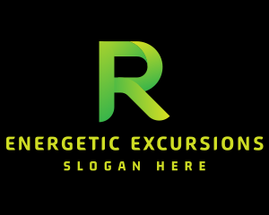 Green Letter R logo design