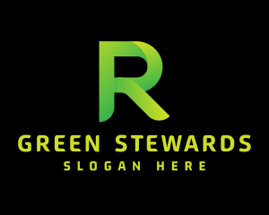 Green Letter R logo design