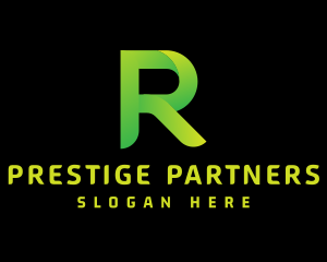 Green Letter R logo design