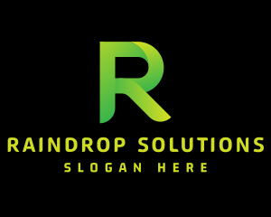 Green Letter R logo design